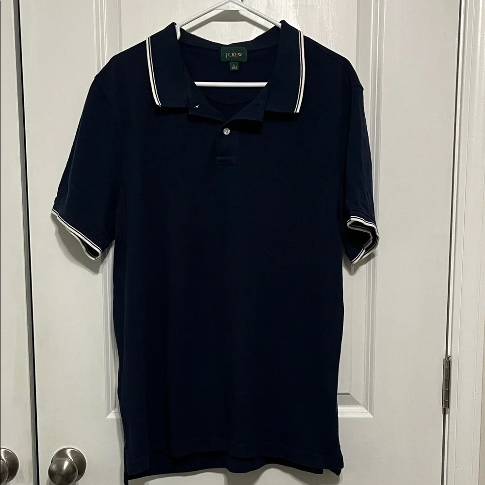 J. Crew Classic Pique Polo Shirt Sz Large